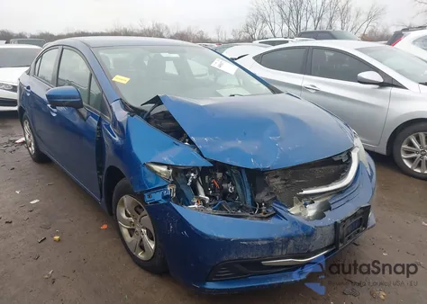 2014 Honda Civic Lx z USA, uszkodzony, nr VIN 2HGFB2F59EH553477